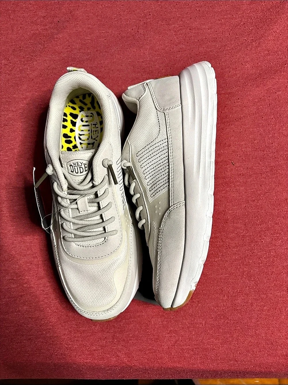Hey Dude Sirocco Alta W Neutrals Women's Cream Sneakers NWT